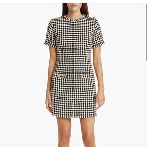 Black and White Houndstooth Dress